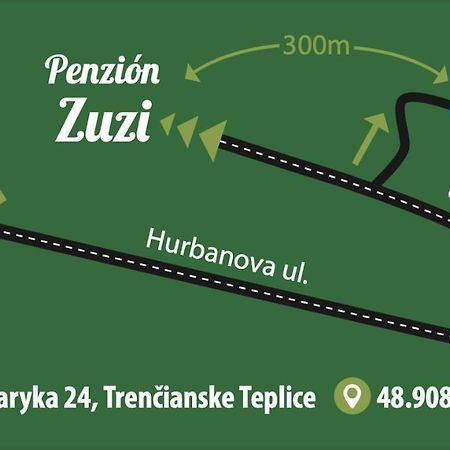 Trenčianske Teplice Penzion Zuzi מראה חיצוני תמונה